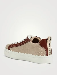 Lauren Canvas And Leather Sneakers