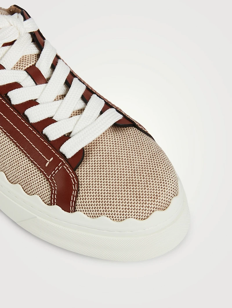 Lauren Canvas And Leather Sneakers