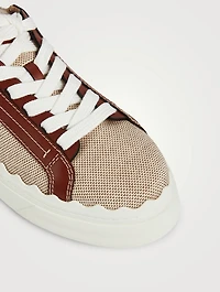 Lauren Canvas And Leather Sneakers