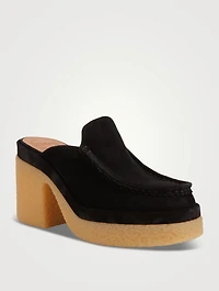 Jamie Suede Loafer Mules