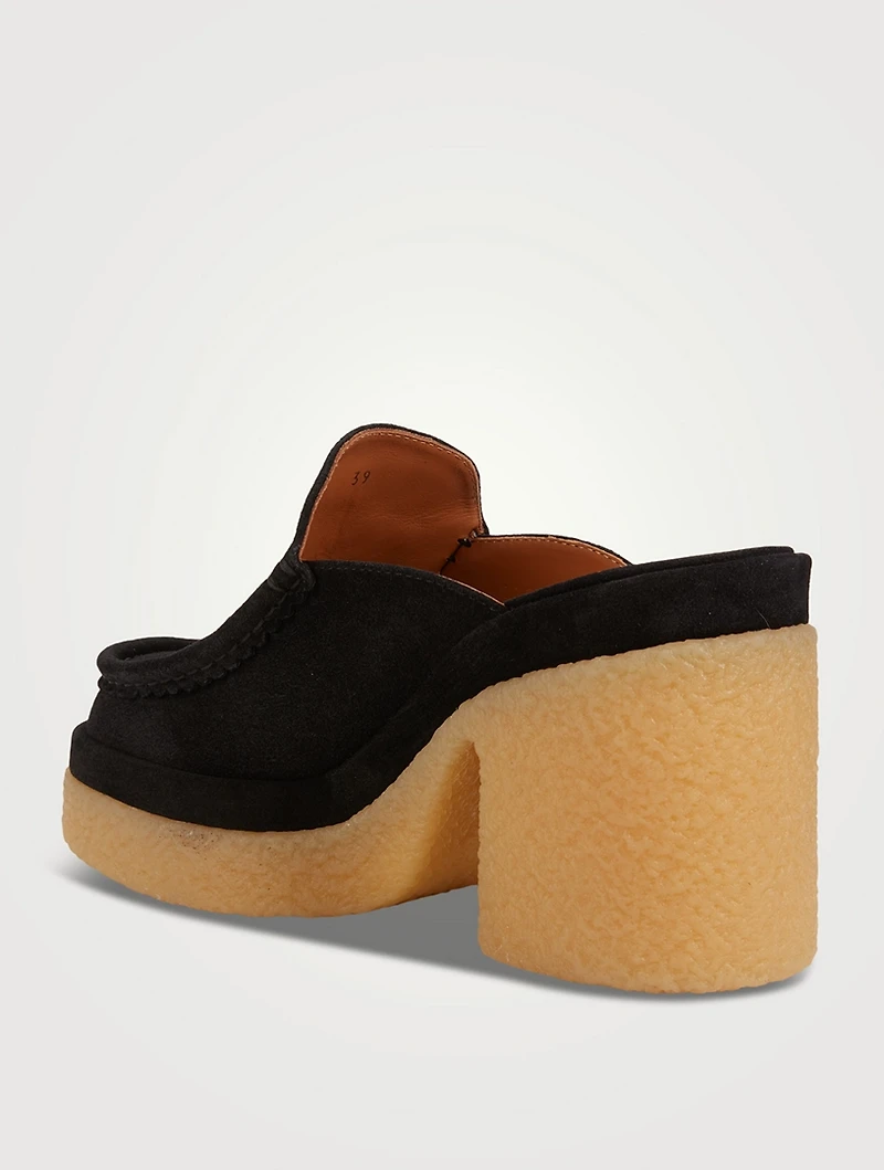 Jamie Suede Loafer Mules