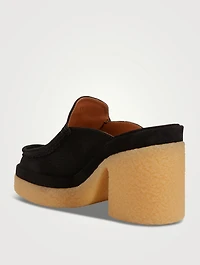 Jamie Suede Loafer Mules
