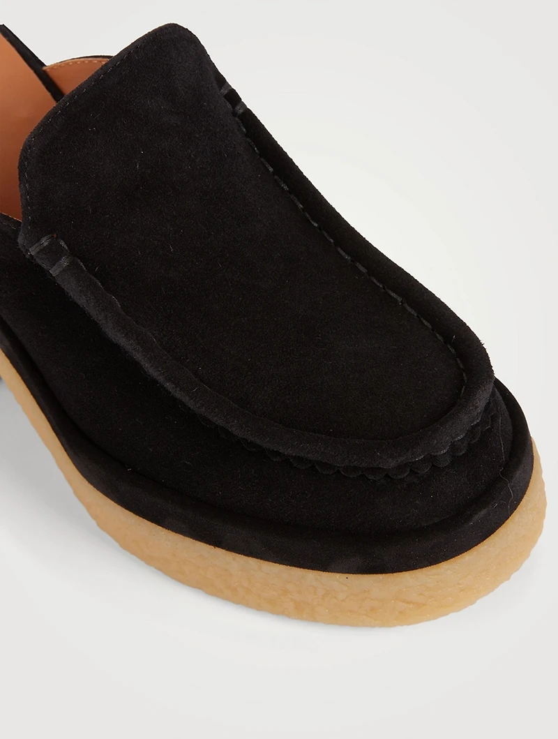 Jamie Suede Loafer Mules
