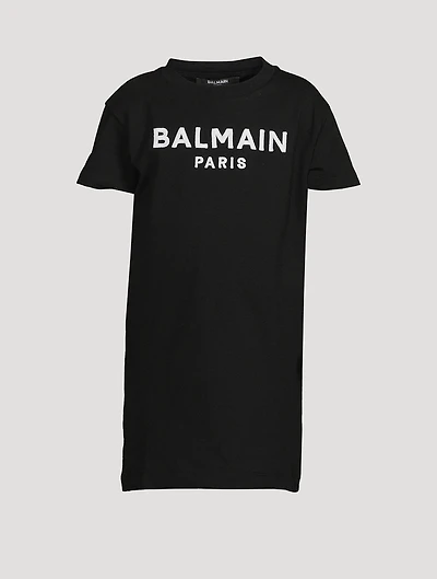 Kids Cotton Logo T-Shirt Dress
