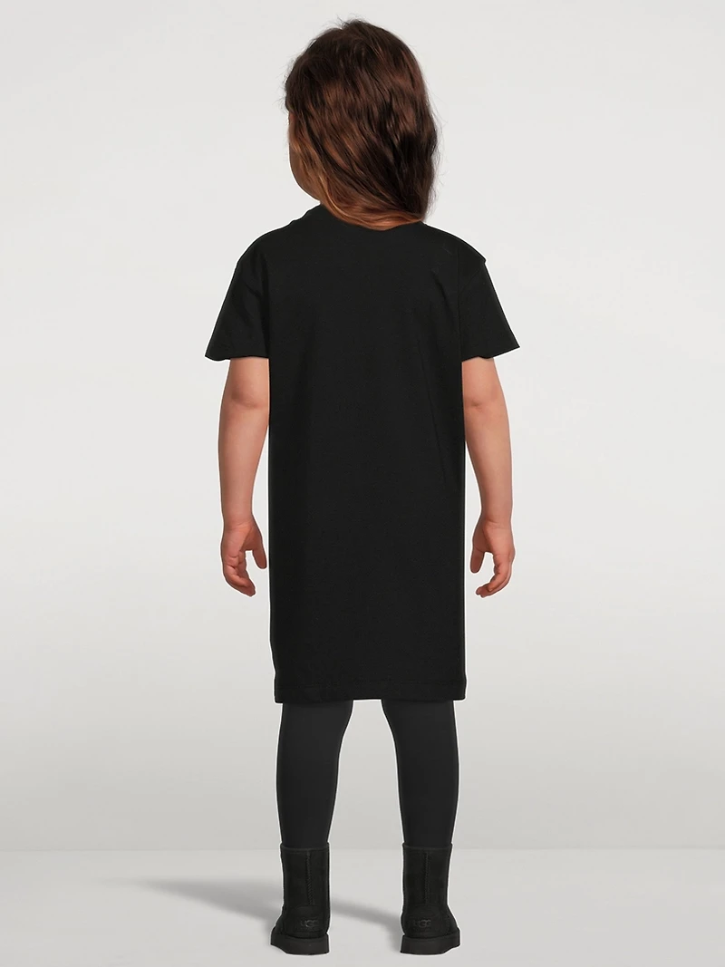 Kids Cotton Logo T-Shirt Dress
