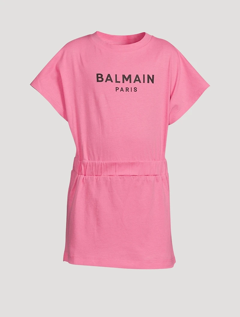 Kids Cotton Logo T-Shirt Dress