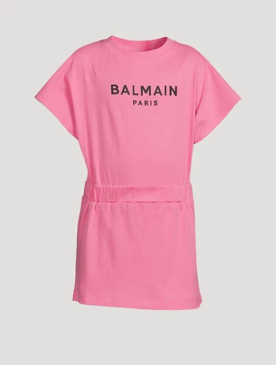 Kids Cotton Logo T-Shirt Dress