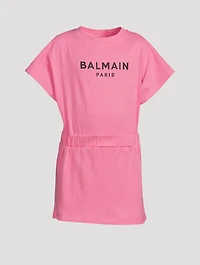 Kids Cotton Logo T-Shirt Dress