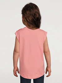 Kids Cotton Logo Sleeveless T-Shirt