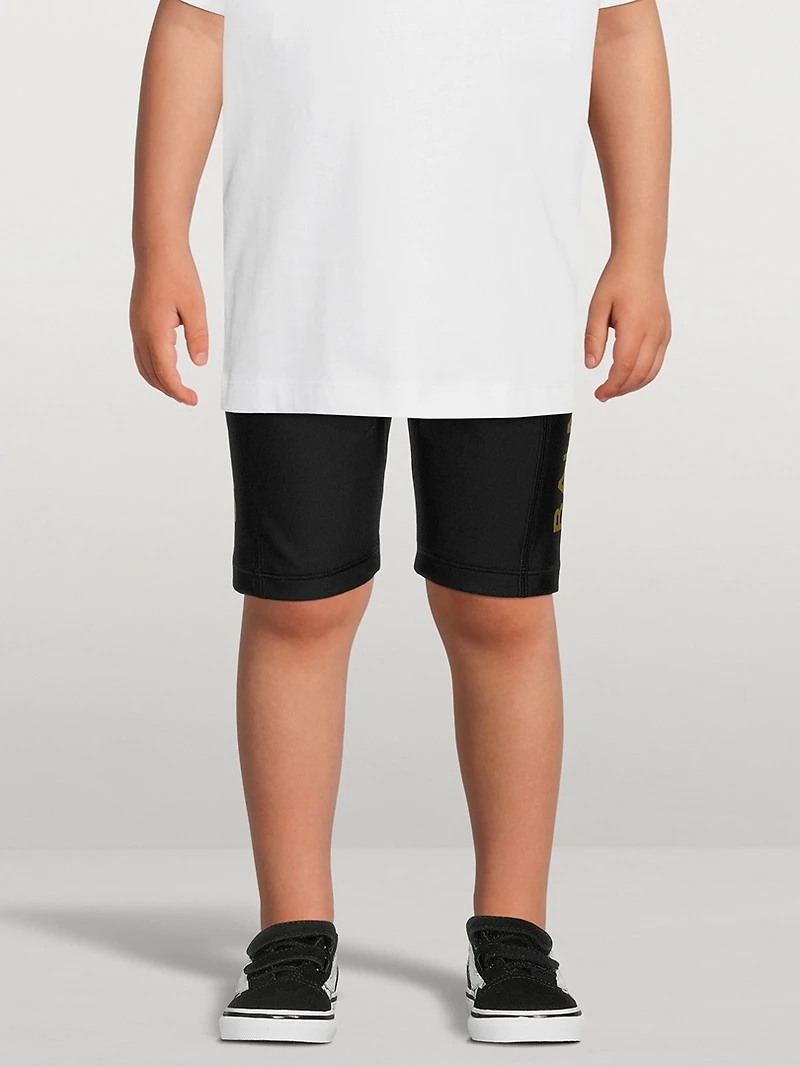 Kids Bike Shorts With Side Logo