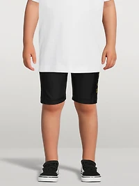 Kids Bike Shorts With Side Logo