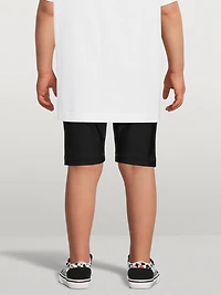 Kids Bike Shorts With Side Logo