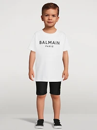 Kids Bike Shorts With Side Logo