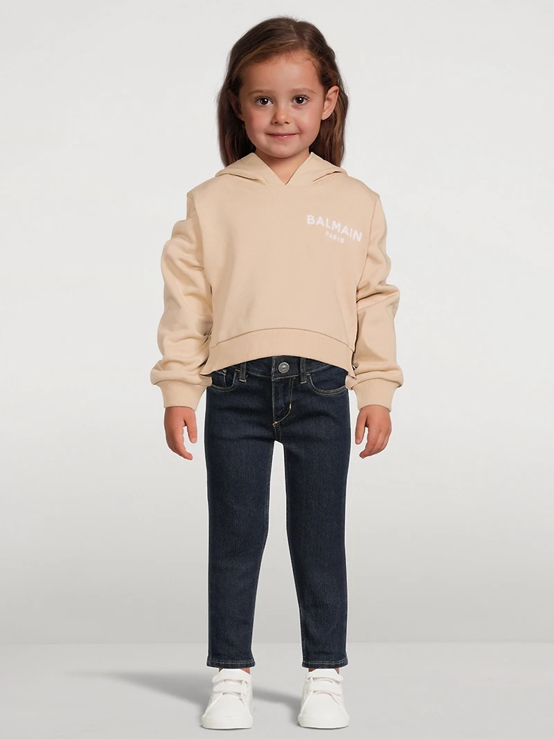 Kids Logo Cropped Hoodie