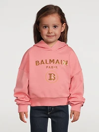 Kids Logo Cropped Hoodie