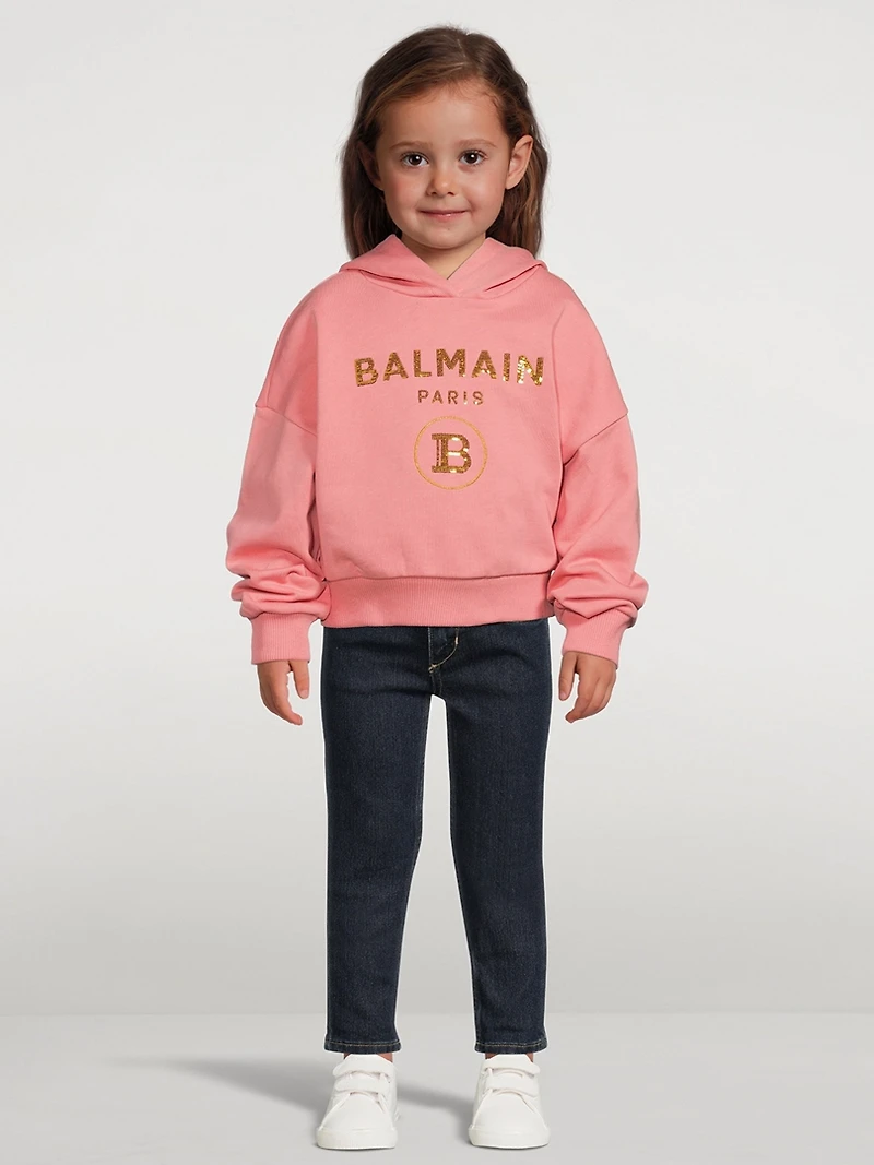 Kids Logo Cropped Hoodie
