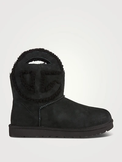 UGG x Telfar Logo Mini Sheepskin Boots
