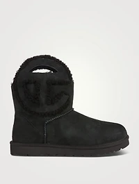 UGG x Telfar Logo Mini Sheepskin Boots