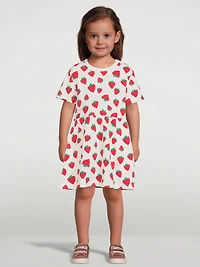 Cotton Dress Strawberry Print
