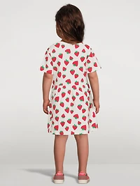 Cotton Dress Strawberry Print