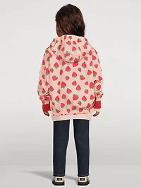 Windbreaker Jacket Strawberry Print