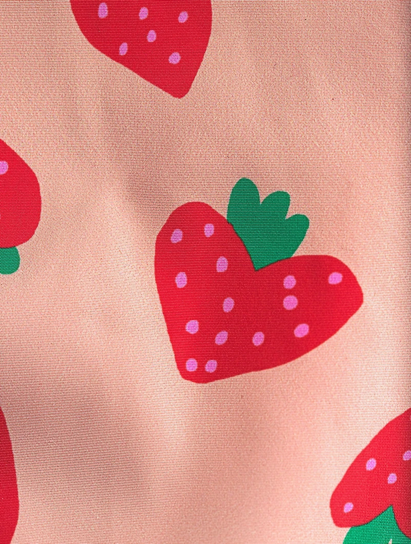 Windbreaker Jacket Strawberry Print
