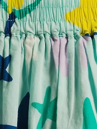 Cotton Voile Skirt Crab Print