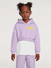 Kids Cotton Cropped Hoodie