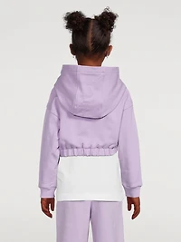 Kids Cotton Cropped Hoodie
