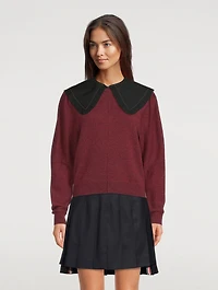 Organic Cotton Poplin Frill Collar