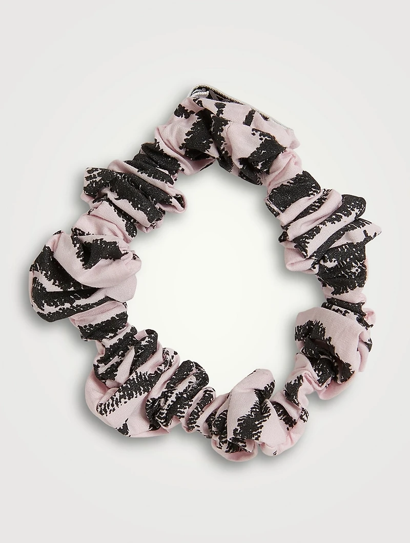 Printed Organic Cotton Poplin Scrunchie