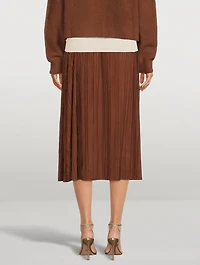 Uma Plissé Midi Skirt