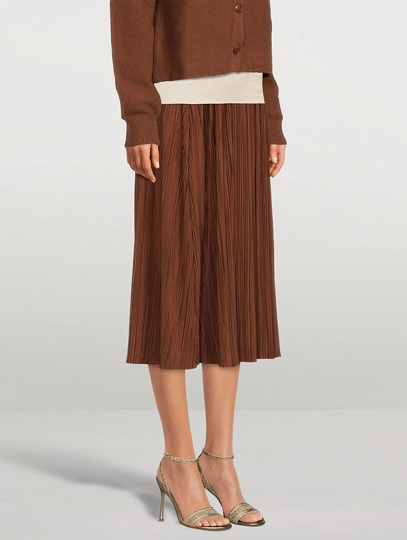 Uma Plissé Midi Skirt