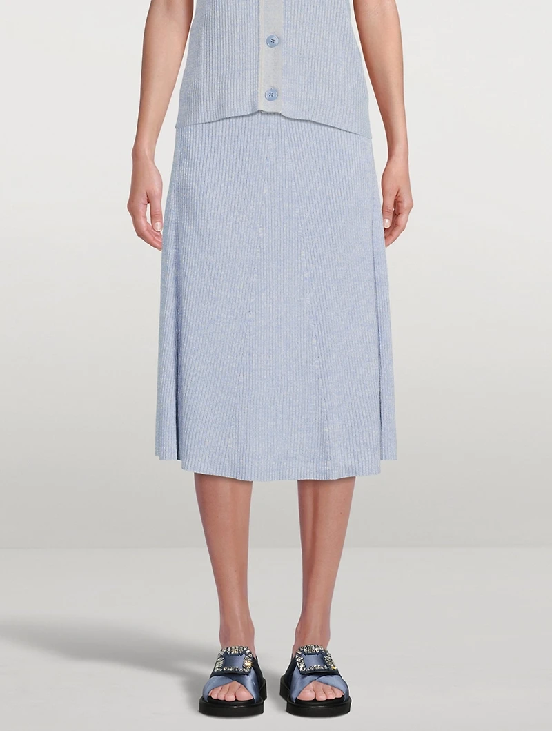 Bonnie Rib-Knit Midi Skirt