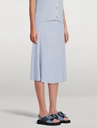 Bonnie Rib-Knit Midi Skirt