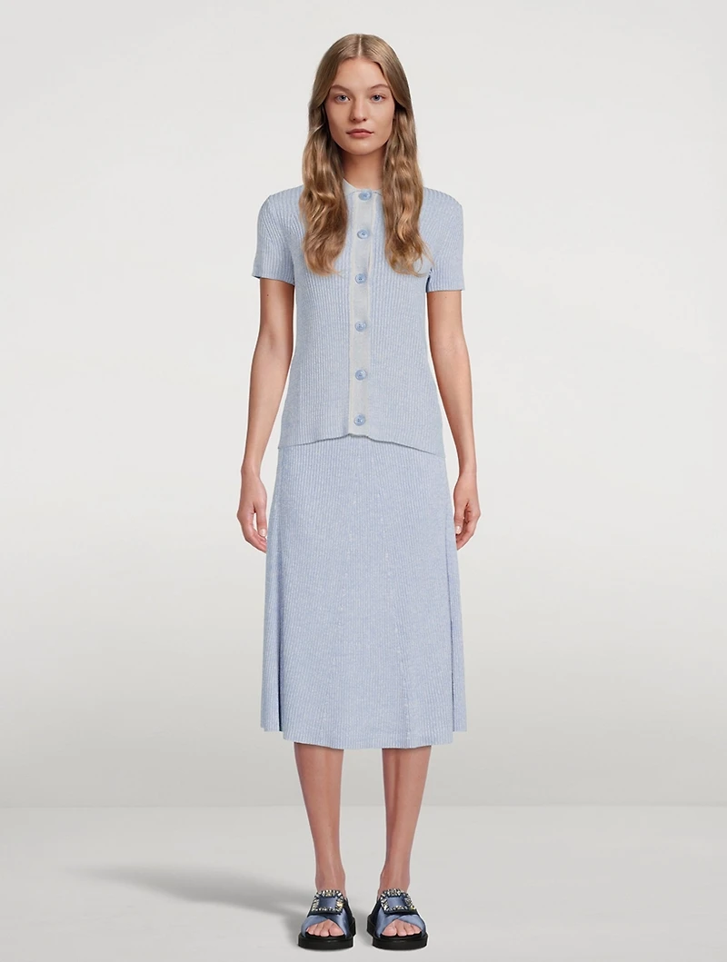 Bonnie Rib-Knit Midi Skirt