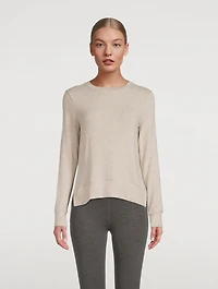 Side Slit Long Sleeve Pullover