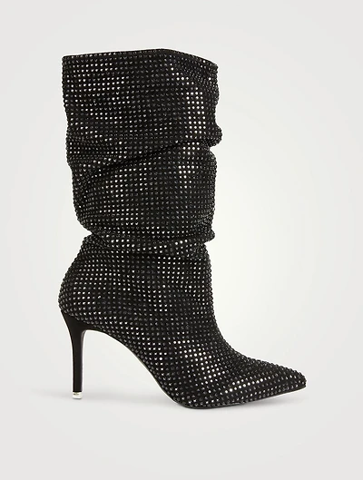 Genesis Sequin Suede Scrunch Boots