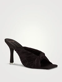 Liliana Twisted Satin Mules