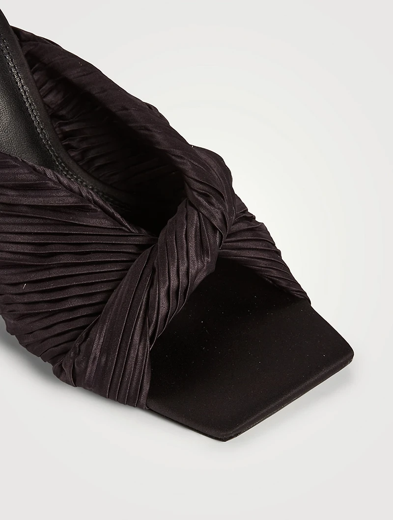 Liliana Twisted Satin Mules