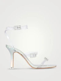 Livia PVC Sandals With Crystal Buckles