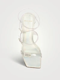 Livia PVC Sandals With Crystal Buckles