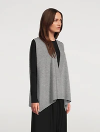 Cashmere V-Neck A-Line Sweater Vest