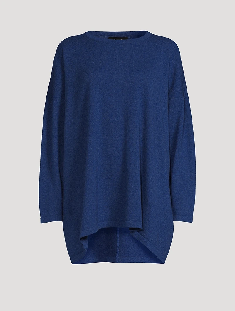 Cashmere Angle-To-Front Long Sweater
