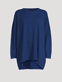 Cashmere Angle-To-Front Long Sweater