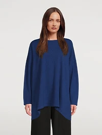 Cashmere Angle-To-Front Long Sweater