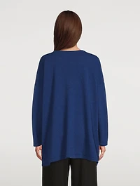 Cashmere Angle-To-Front Long Sweater