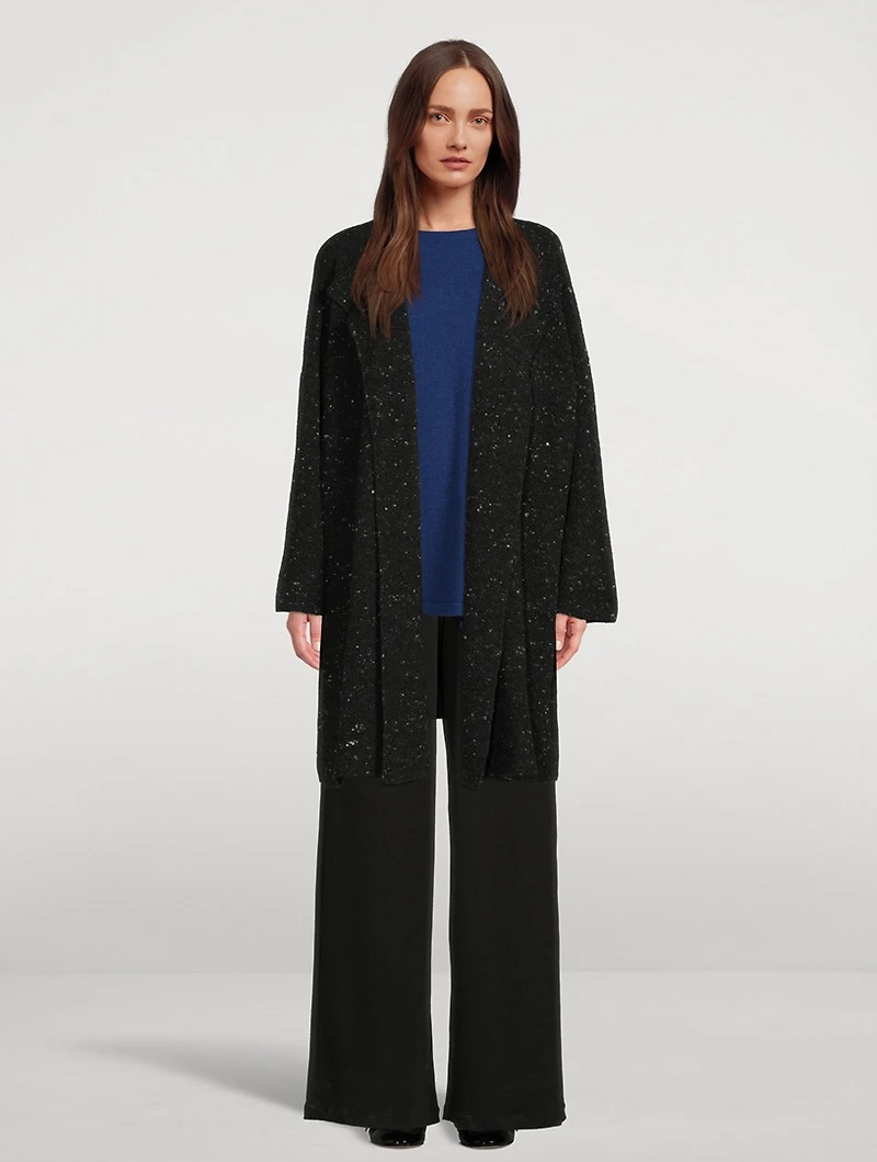 Cashmere Angle-To-Front Long Sweater