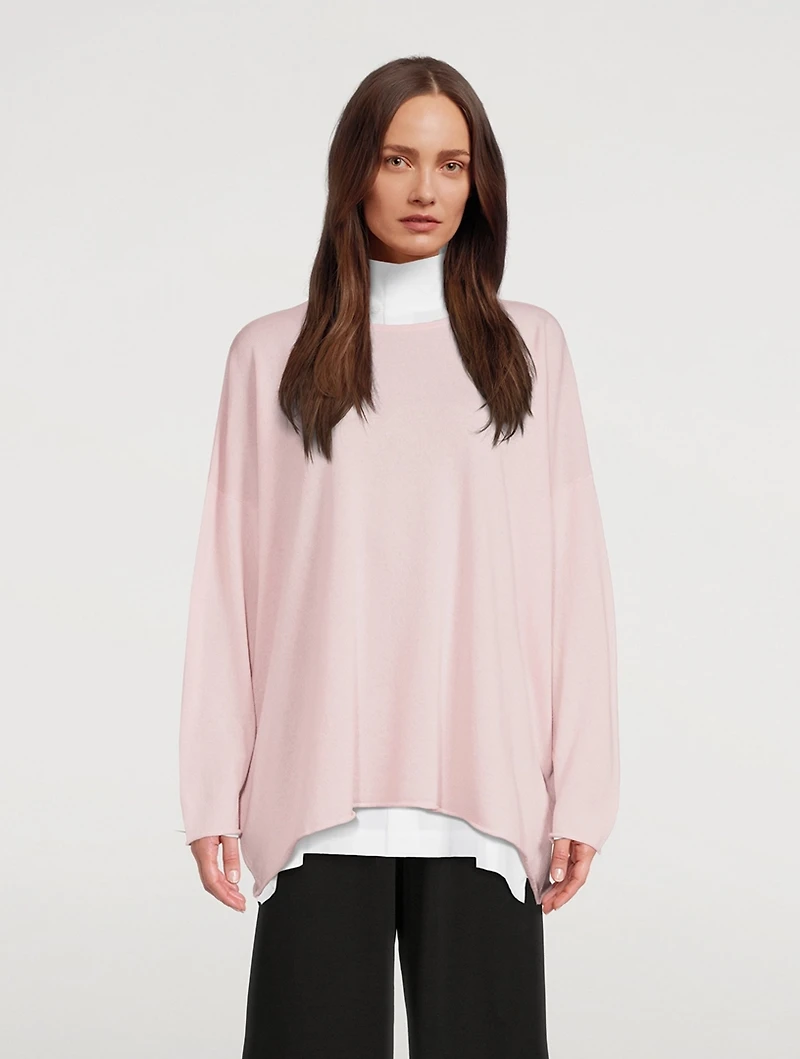 Cashmere A-Line Long Sweater