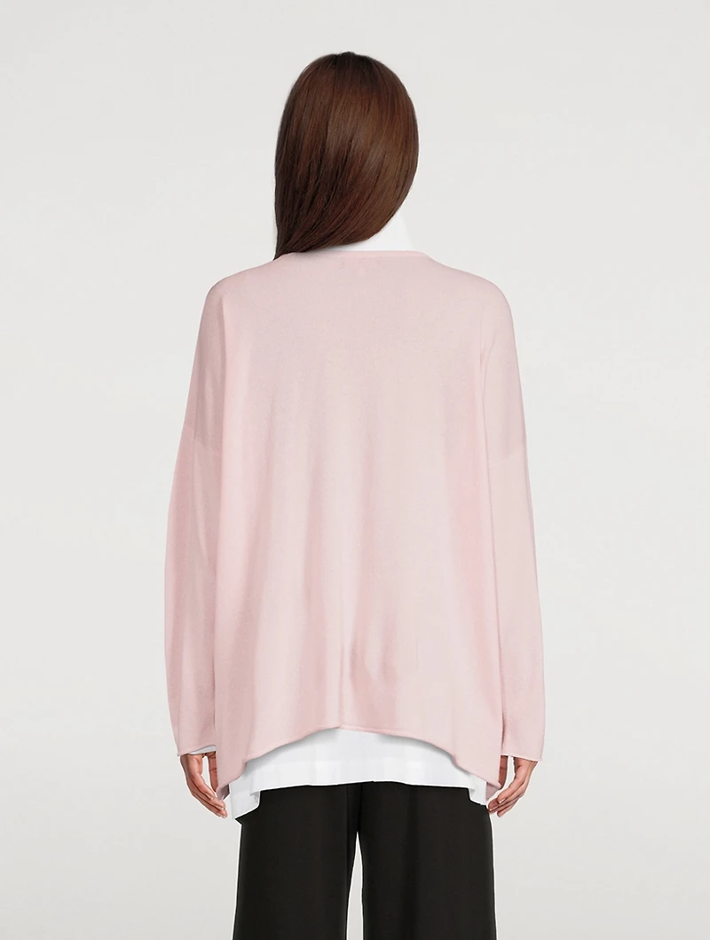 Cashmere A-Line Long Sweater